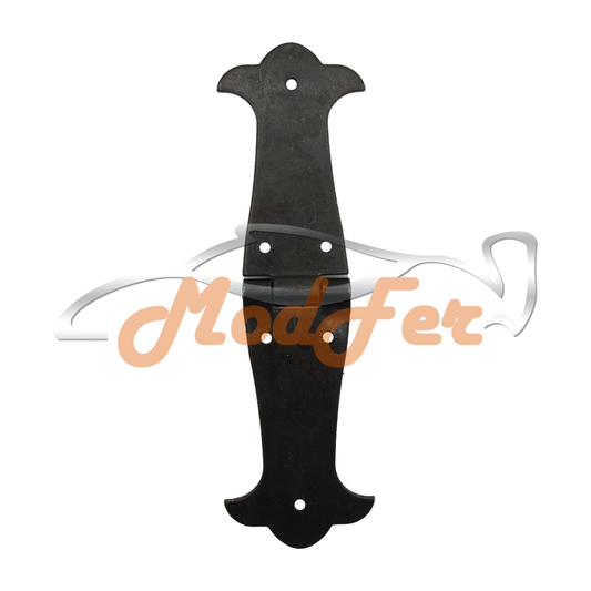 cerniera rustica in ferro brunito 168 mm.