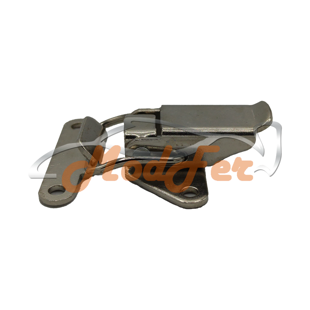 chiusura a leva tipo e in ferro nichelato