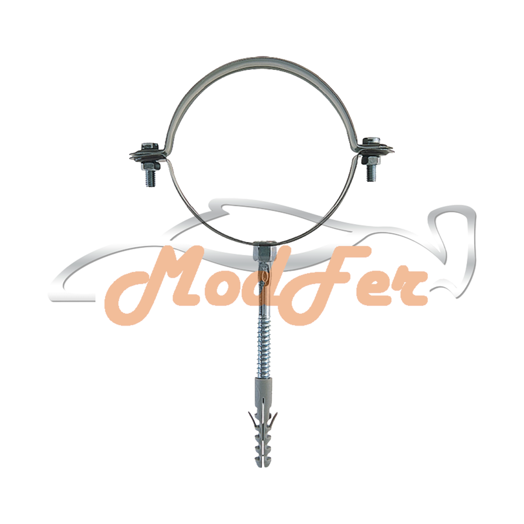 collare tondo resistente per tubi pluviali 25-30 mm.