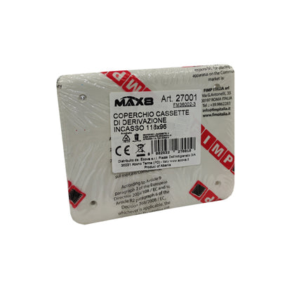Coperchio per cassetta di derivazione da incasso 118x96 mm MAX8 Ecova 27001