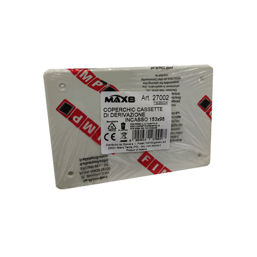 Coperchio per cassetta di derivazione da incasso 153x98 mm MAX8 Ecova 27002