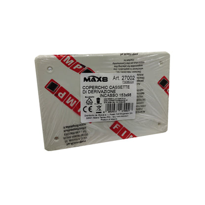 Coperchio per cassetta di derivazione da incasso 153x98 mm MAX8 Ecova 27002
