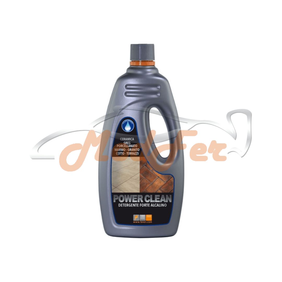 Detergente alcalino Power Clean Faren da 1 litro per pulizia professionale pavimenti