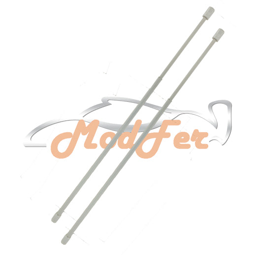 dozio, bacchette per tenda e tendaggi in plastica con molle e gommini da cm 50