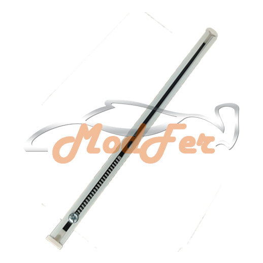 emmebi, bacchette easy bianca per tenda e tendaggi in acciaio regolabile con molla da cm 122/210