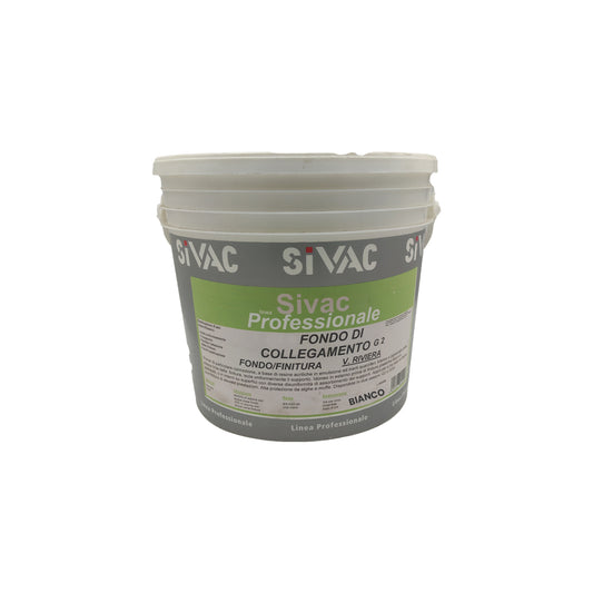 Fondo di collegamento protettivo bianco SiVAC 4 litri isolamento uniforme resa 8-9 m²/l come fondo adesione ottimale per finiture plastiche su muratura interni ed esterni