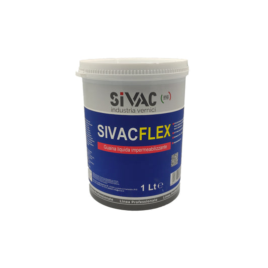 Guaina impermeabilizzante elastica bianca Sivacflex SiVAC 1 litro – per tetti, terrazze e coperture in calcestruzzo