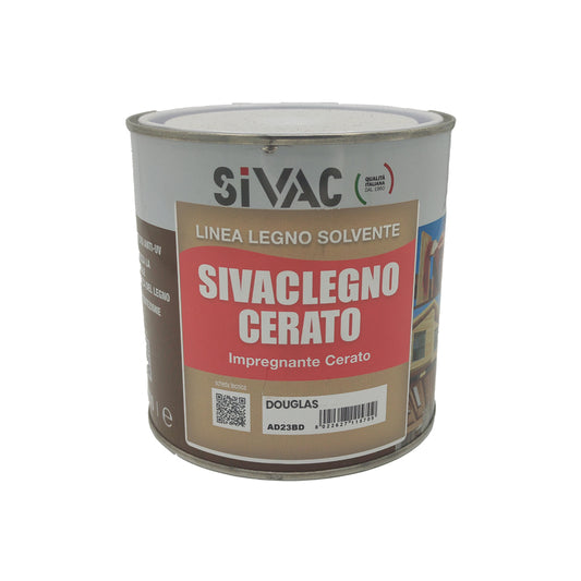 Impregnante cerato Douglas per legno 750ml Sivaclegno SiVAC – cere idrorepellenti, protezione UV, uso interno ed esterno