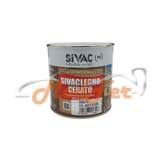 foto latta impregnante cerato protettivo per legno noce scuro sivac leg050 ml 750