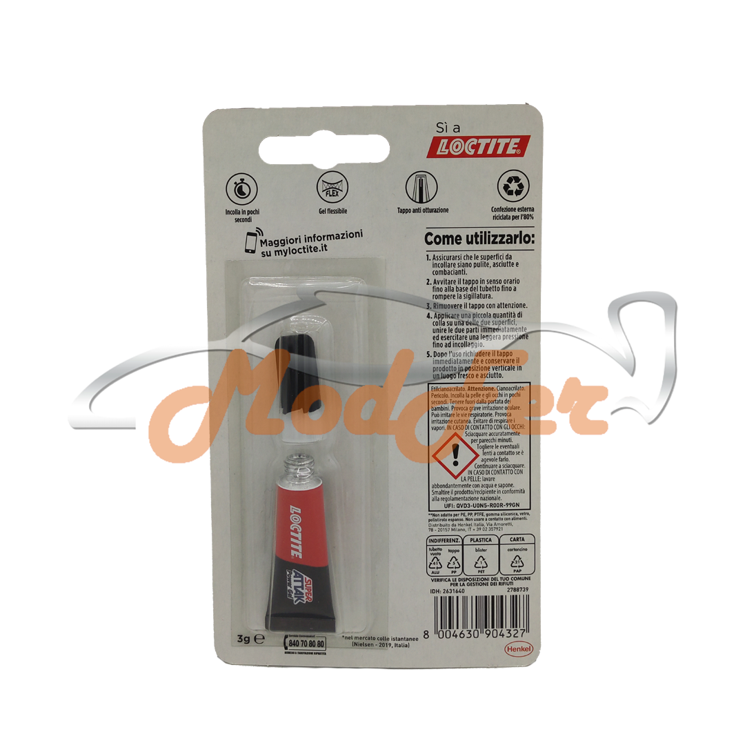 loctite super attak power gel resistente 3 gr 