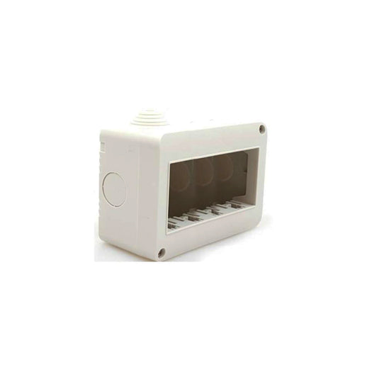 contenitore box per interruttori e pulsanti da 3 moduli bianco serie matix S5104B 