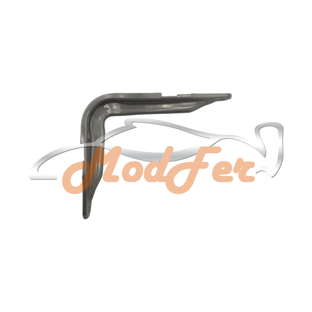 mensola nervata verniciata argento 96x120 mm