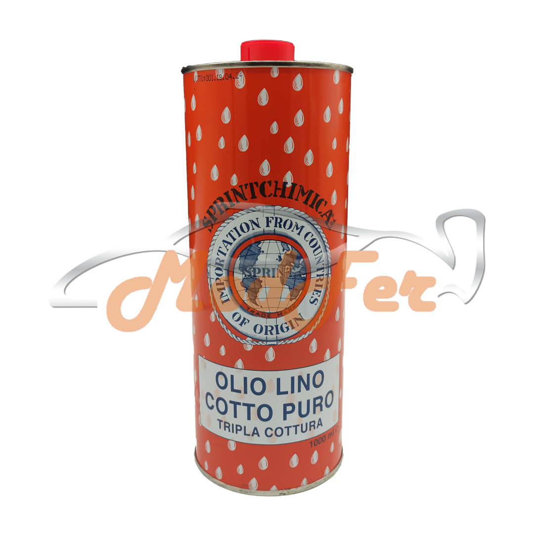 olio lino cotto puro tripla cottura sprintchimica lt 1