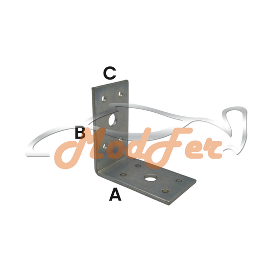 piastra ad angolo sipa 60x80x40 sipa