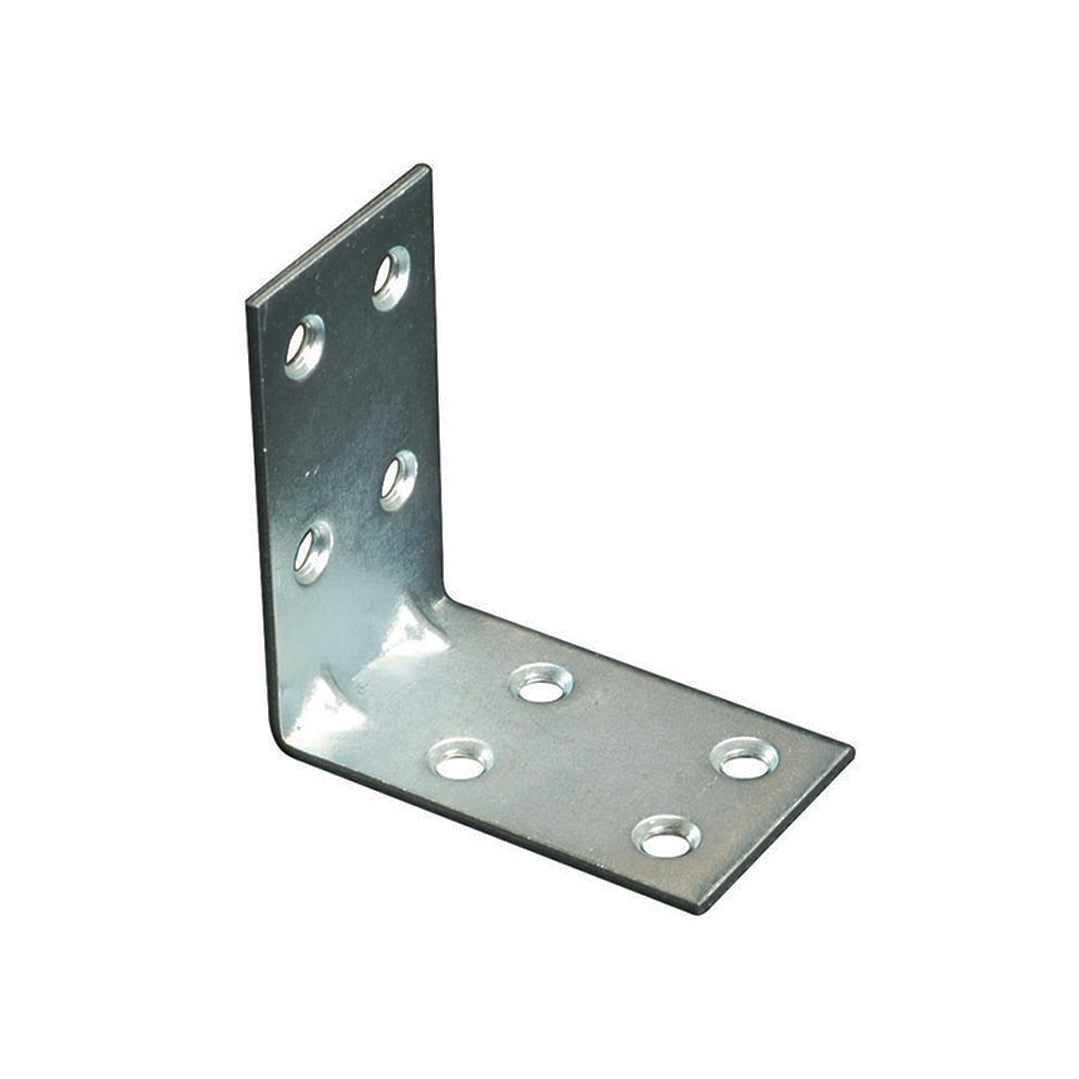 Piastrina di giunzione ad angolo Sipa MM.40x40 per rinforzare angoli di mobili, telai, ante e cassetti in legno