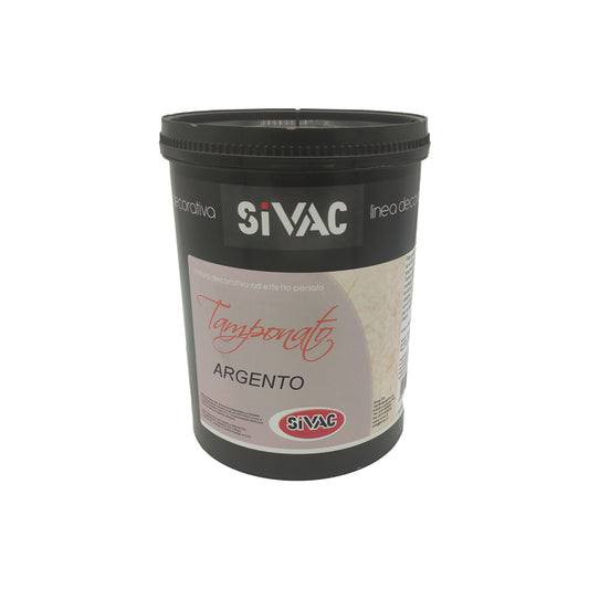 Pittura decorativa Argento effetto perlescente 1 litro SiVAC – per interni, effetti decorativi personalizzati