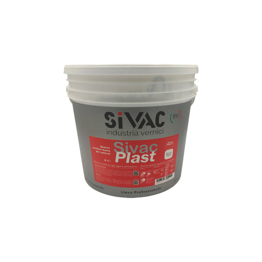 Pittura murale acrilica al quarzo basso spessore Sivacplast SiVAC 14 litri eccellente copertura e durabilità per rinnovare pareti esterne e interne in muratura