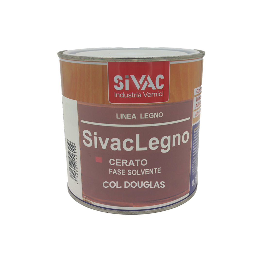 Pittura satinata douglas cerata per legno 750ml Sivaclegno SiVAC – alchidica-uretanica, resistente UV, uso interno ed esterno