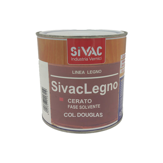 Pittura satinata douglas cerata per legno 750ml Sivaclegno SiVAC – alchidica-uretanica, resistente UV, uso interno ed esterno