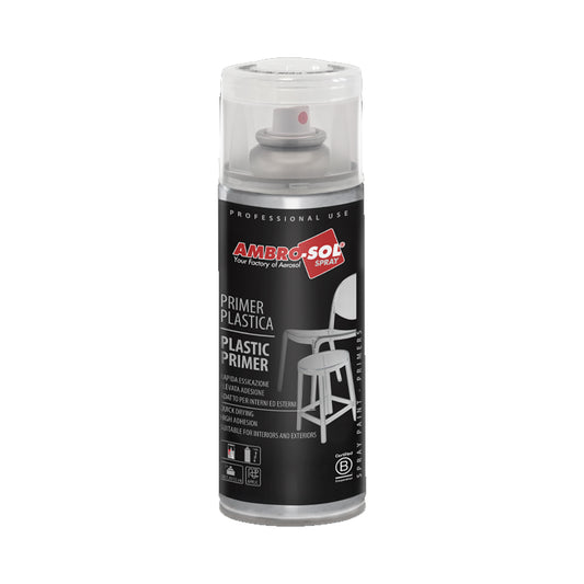 Bomboletta spray primer ancorante eco trasparente per plastica ABS PVC polipropilene 400ml – Ambro-Sol V400PRIMER2/ECO