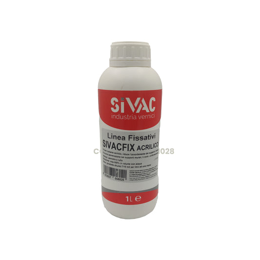Primer isolante acrilico SivacFix SiVAC 1 litro alta penetrazione riduce l'assorbimento resa 8-10 m²/l per muratura interna ed esterna