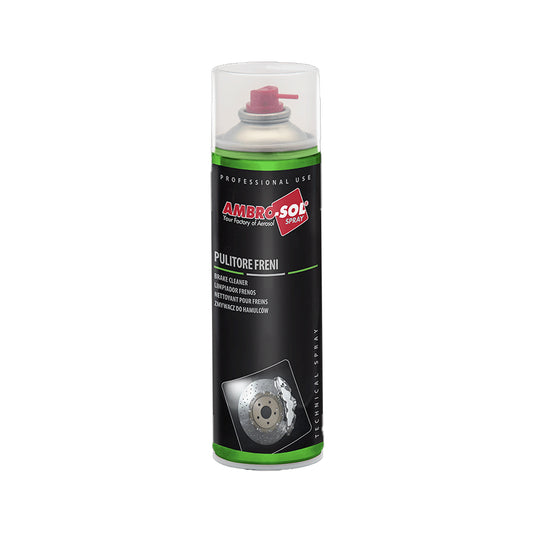 Bomboletta spray pulitore per freni frizioni e componenti meccanici 500ml – Ambro-Sol A462