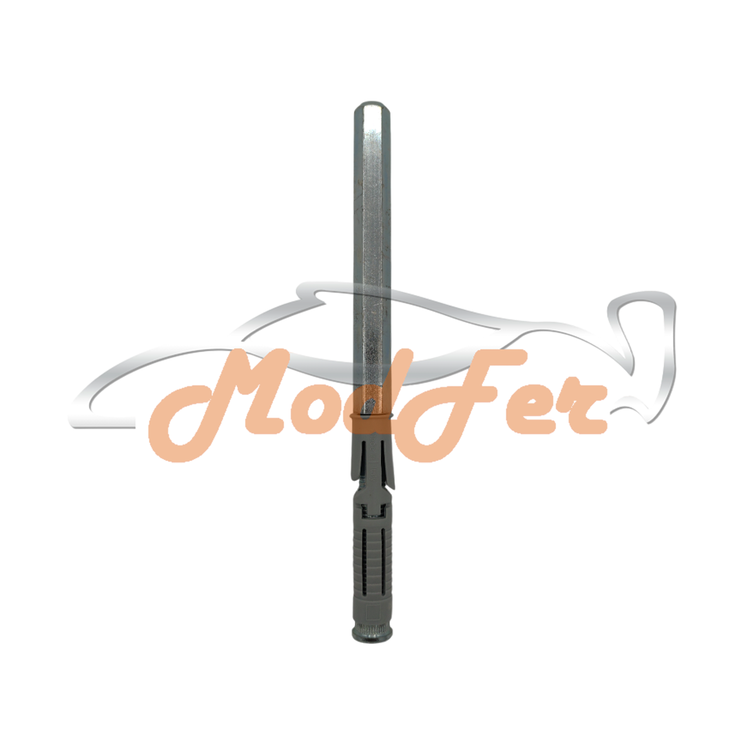 reggimensola a scomparsa in acciaio con esagono 14x120