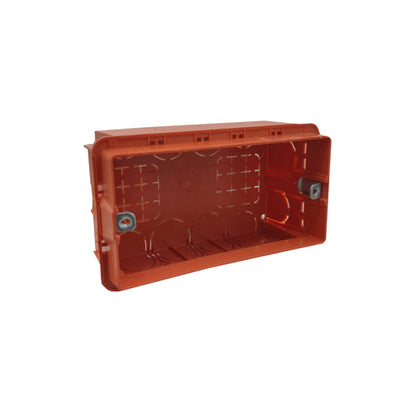 Scatola da incasso rettangolare Ecova 4 moduli per installazione a muro in laterizio, vista frontale