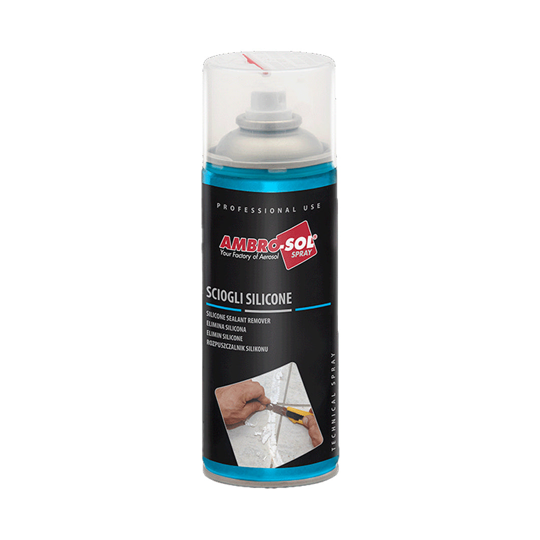 Bomboletta sciogli silicone spray 400ml rimuovi eccedenze e sfridi – Ambro-Sol P301