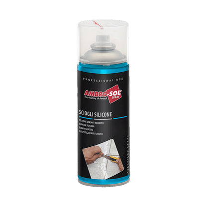 Bomboletta sciogli silicone spray 400ml rimuovi eccedenze e sfridi – Ambro-Sol P301