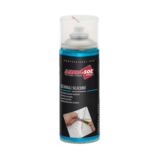 Bomboletta sciogli silicone spray 400ml rimuovi eccedenze e sfridi – Ambro-Sol P301