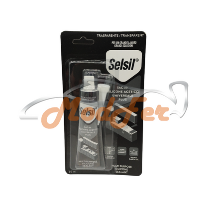 selsil silicone acetico universale trasparente multiuso sac 50