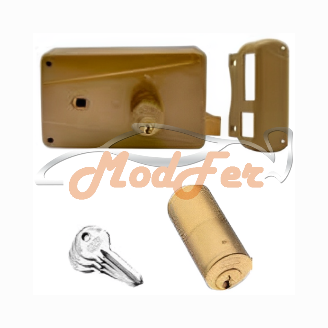 Serratura destra Wally 600ADX da 50 mm per portoncino con maniglia, sistema di chiusura per portoncino