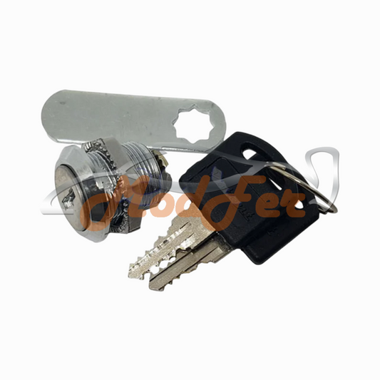 Serratura universale Potent con cilindro a leva da 16 mm, sistema di chiusura per porte, armadietti, mobili, pannelli di controllo e cassette postali