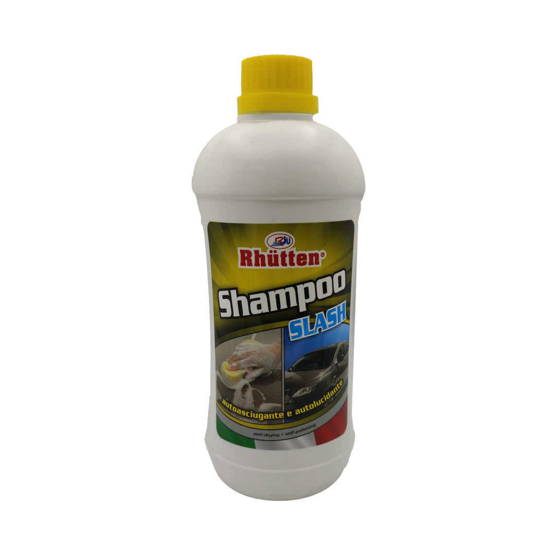 Shampoo autolucidante e autoasciugante 1 litro Slash Rhutten – formula concentrata idrorepellente per carrozzeria