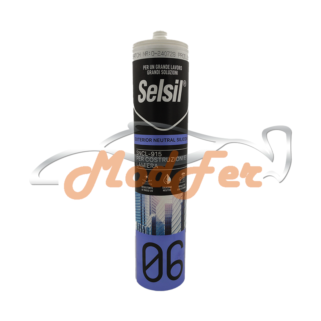 sigillante neutro bianco per costruzioni e lamiera sncl 915 selsil
