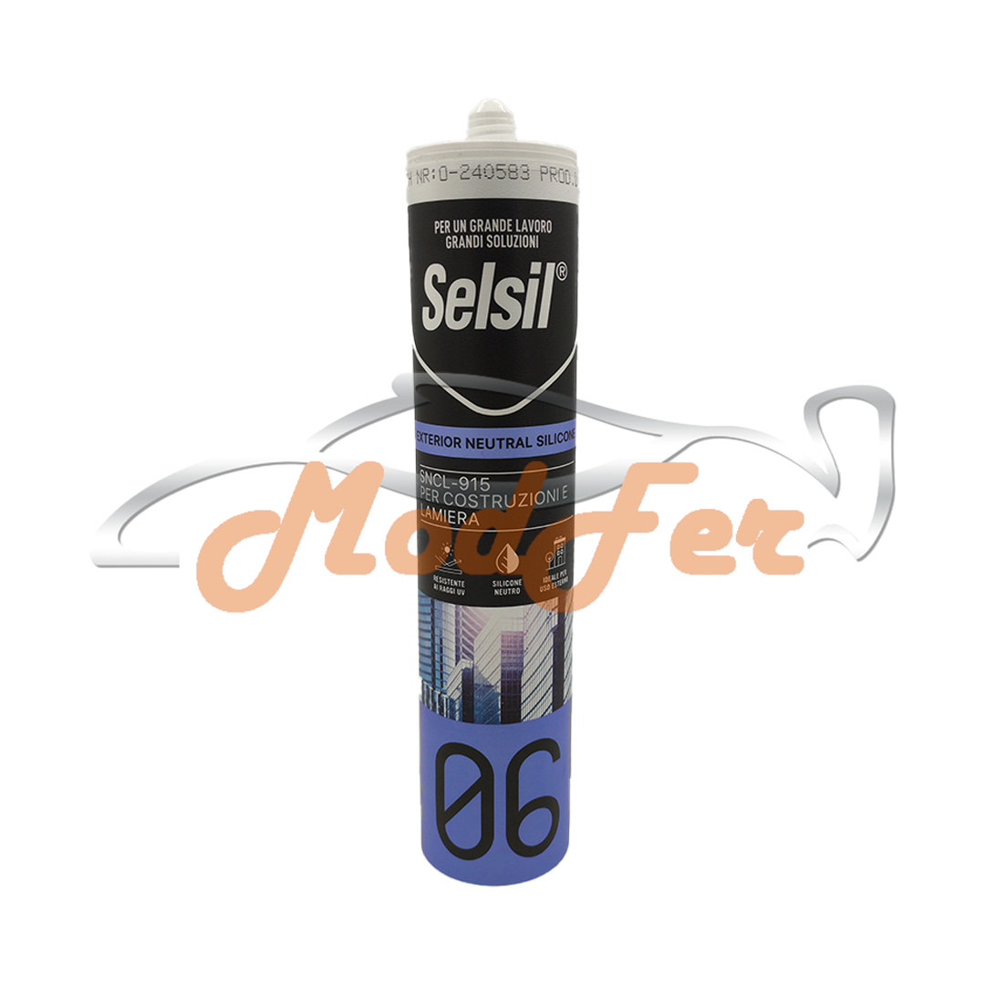 sigillante neutro trasparente per costruzioni e lamiera sncl 915 selsil