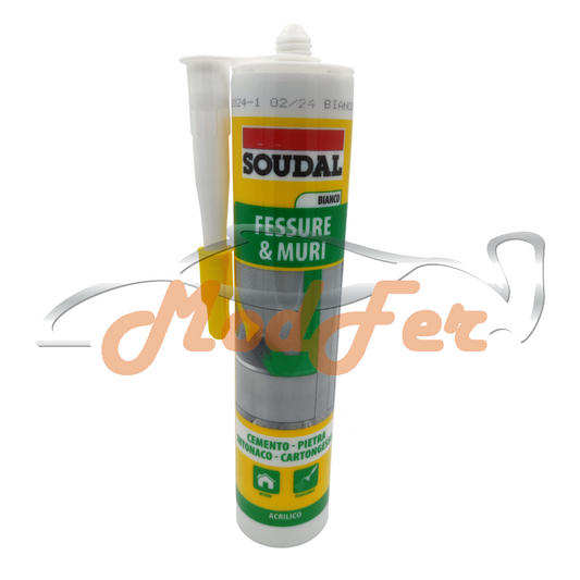 silicone bianco fessuri e muri soudal