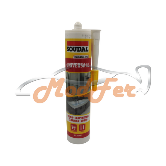 silicone universale bianco perla ral 1013 soudal