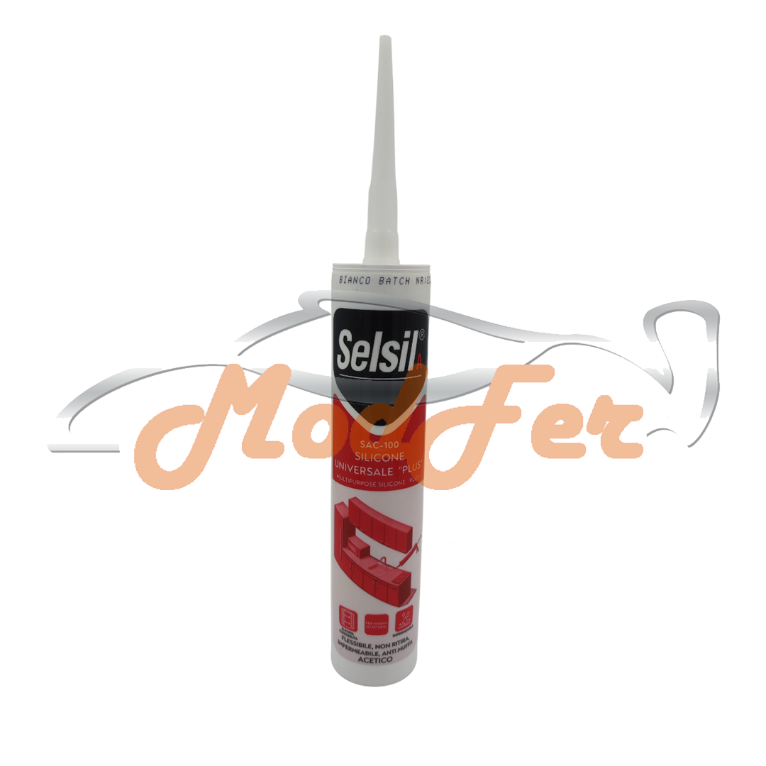 silicone universale bianco sac-100 selsil