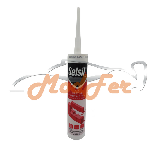 silicone universale bianco sac-100 selsil