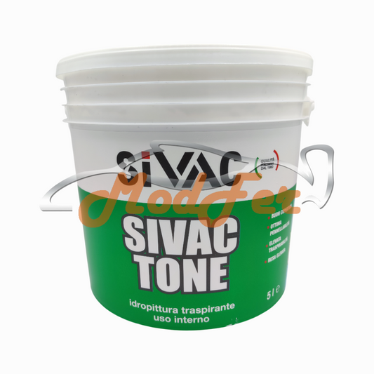 idropittura traspirante per interni, sivac, sivactone tra030, lt 5