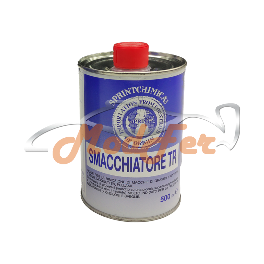 smacchiatore trielina sprintchimica per rimuovere macchie da tessuti e pelle da 500 ml