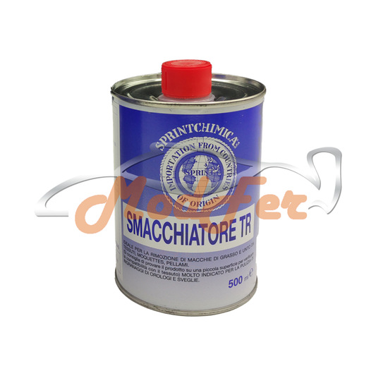 smacchiatore trielina sprintchimica per rimuovere macchie da tessuti e pelle da 500 ml