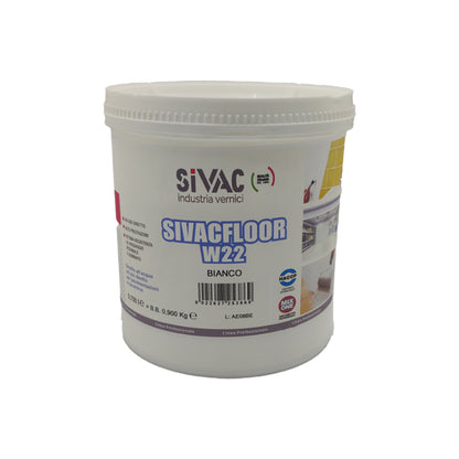 Smalto acrilico all'acqua satinato Sivacfloor W22 750ml SiVAC – per pavimenti in cemento e ceramica, box, cantine e magazzini