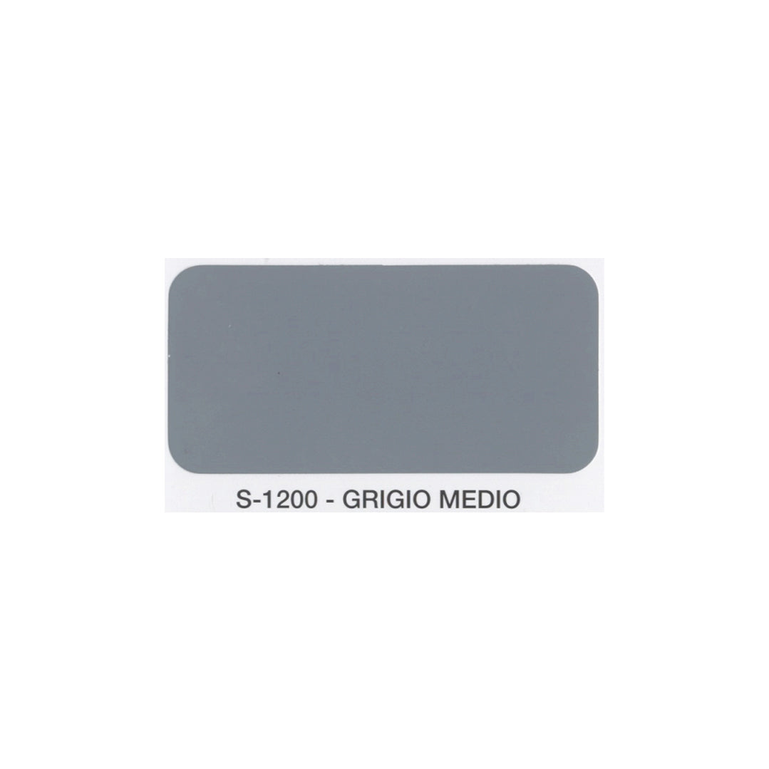 Campione tinta grigio medio smalto lucido sintetico SivacSint SiVAC colore brillante per ferro legno muratura e PVC interni ed esterni