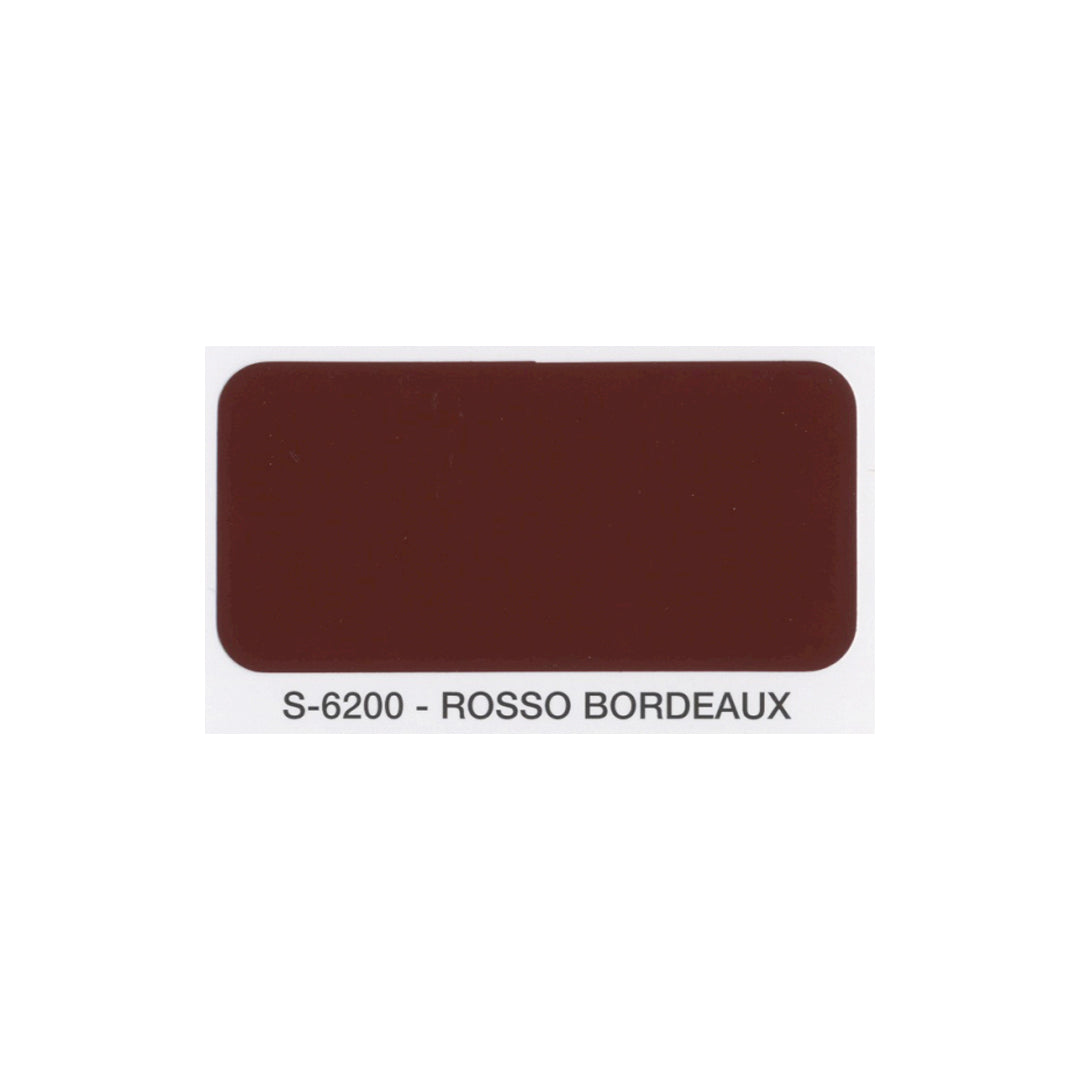 Campione colore rosso bordeaux satinato smalto sintetico SivacSint SiVAC finitura plastica con effetto profondità per ferro legno muratura e PVC