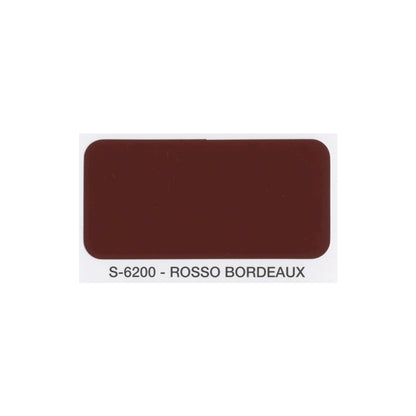 Campione colore rosso bordeaux satinato smalto sintetico SivacSint SiVAC finitura plastica con effetto profondità per ferro legno muratura e PVC
