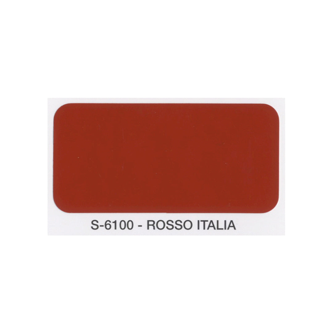 Campione colore rosso italia satinato smalto sintetico SivacSint SiVAC finitura plastica con effetto profondità per ferro legno muratura e PVC