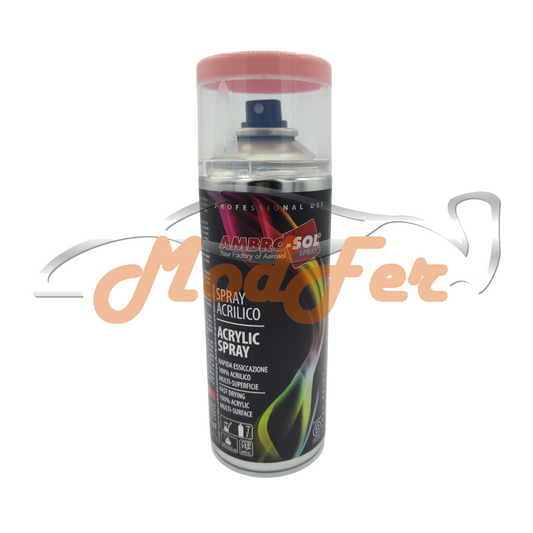 Smalto spray Ambro-Sol rosa chiaro RAL 3015, vernice acrilica per metallo e superfici